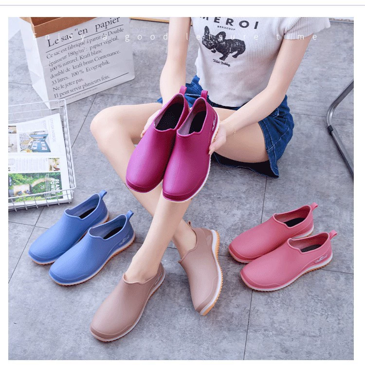 Gong Minbao 118 Женская мода дождевая обувь неглубокая кухня нескользящая дождевая обувь водонепроницаемая обувь с низким уровнем дождя рыболовная резиновая обувь дождевая обувь