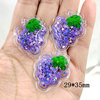 Fruit transparent nail sequins PVC, children's hair accessory