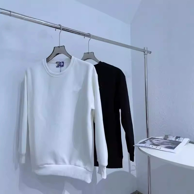 Новый весенне-осенний свитер North Face для пар 320 г, повседневный свободный трехмерный вышитый логотип, Повседневный свитер из китайского хлопка с вышивкой