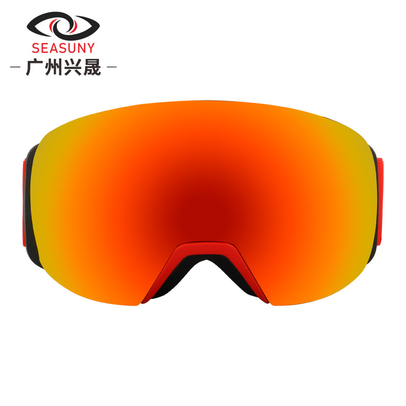 2021 Hyperbolic Sphere double-deck Fog Ski goggles adult Windbreak Mountaineering motion skiing glasses