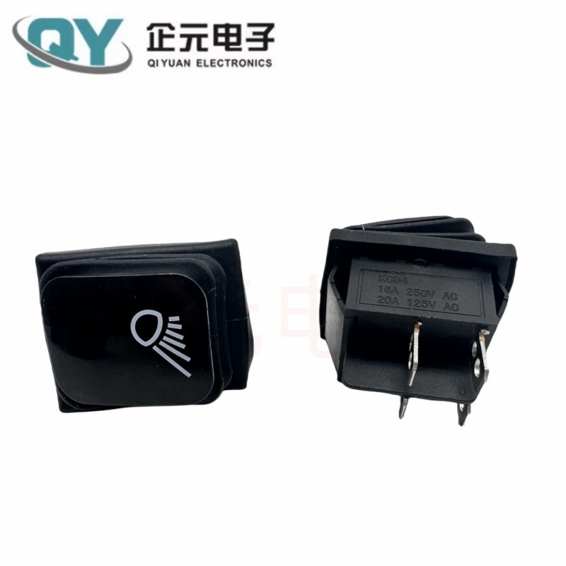 供应 KCD4防水两档 汽车 远近光灯光控制   通风 /灶台电源开关