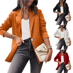 Цветной пиджак классического кроя, одежда для верхней части тела, 2022, подходит для импорта, городской стиль, классическая длина, длинный рукав