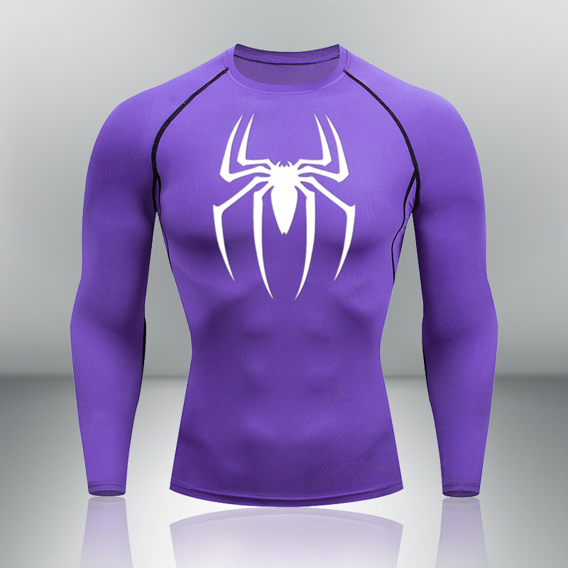 レオタードの長袖の男性の丸首の運動の底の服のtシャツの通気性の速乾の服のスポーツはランニングのフィットネスの服を訓練します。|undefined