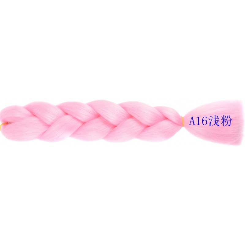 Extensiones de trenzas jumbo de 24 pulgadas, cabello sintético para trenzar