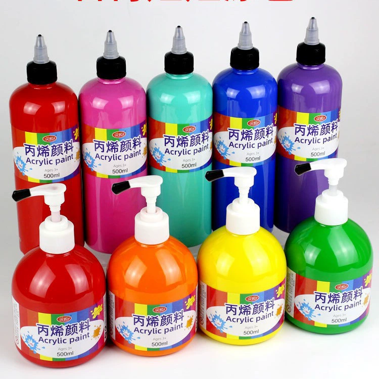 Гипсовая кукла краситель акриловая пигмент большая бутылка оптом детский сад большая емкость рисование детей окраски hcds