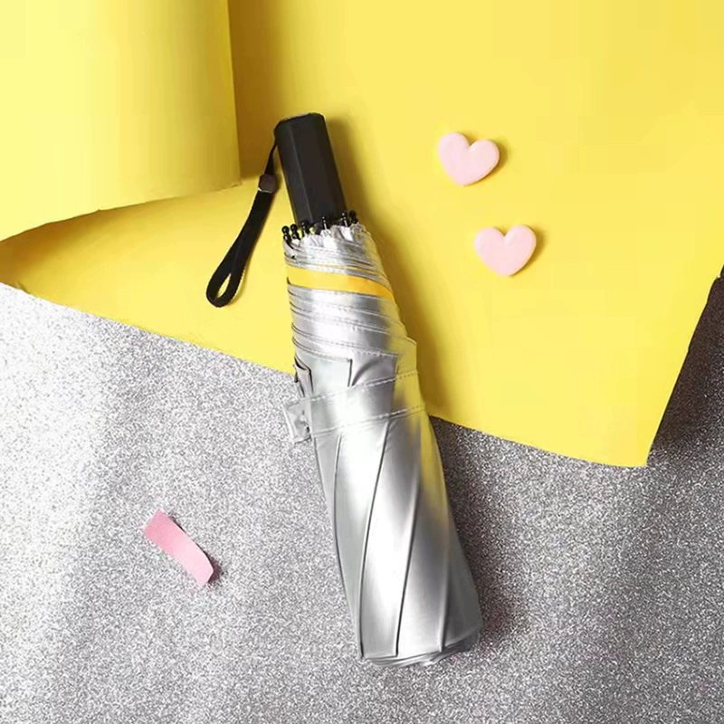 Титана серебро полный Автоматический зонтик Женская супер УФ-доказательство складной зонтик Солнечный и дождь двойного назначения зонтик оптом