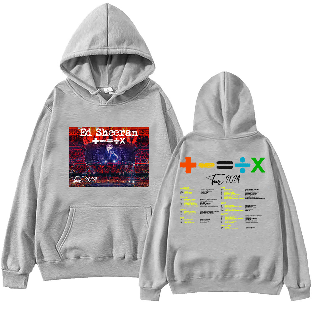 Ed Sheeran Tour 2024 sudadera conmemorativa Harajuku sudadera regalo para los fanáticos