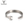 Retro mechanical wrench engraved, bracelet stainless steel, jewelry suitable for men and women, European style