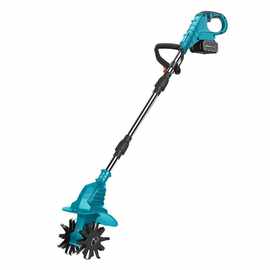 电动松土机跨境小型农用微耕机旋耕机除草锂电草坪修剪机翻土机