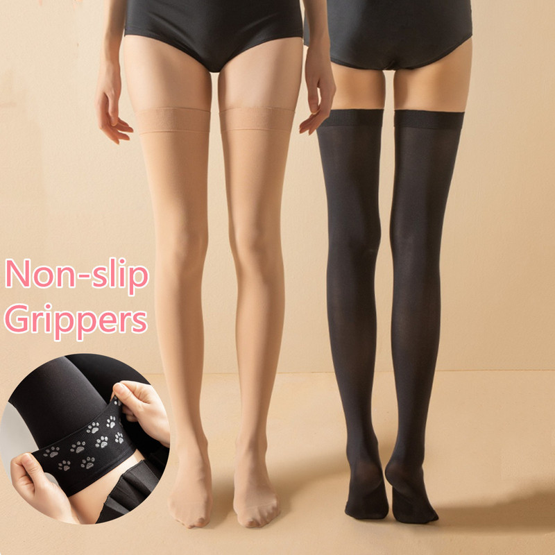 Silicone Non-slip Over-the-Knee Socks Black Velvet High Stockings JK Stockings Stockings Japanese Socks Thigh Socks