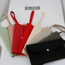 化妆包 收纳包大容量PU刷包便携带插卷包 化妆桶三角包化妆用具