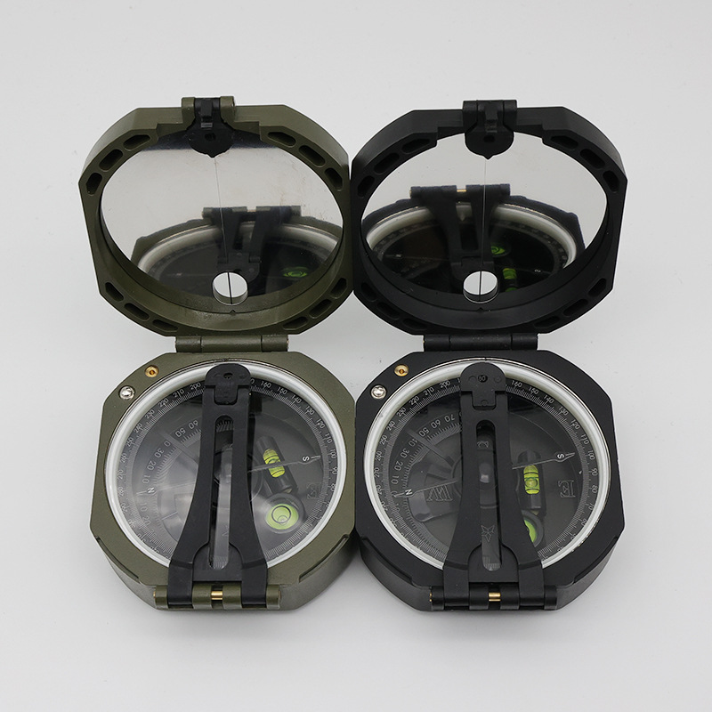 Nuevo fabricante M2 multi-funcional brújula americana brújula geológica aguja Norte Flip alta precisión impermeable a prueba de golpes