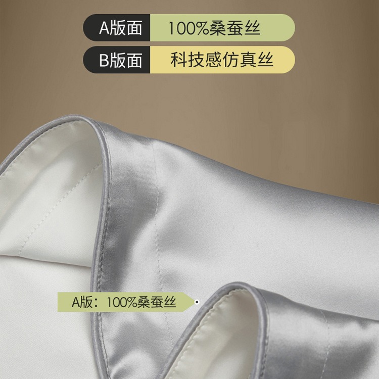 40 m米シルク枕カバー一対100桑シルク夏シルク氷シルク枕カバー枕カバー48*74卸売り