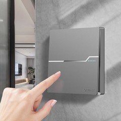 International Electrotechnical 86 Type Switch and Socket Panel Home Wall Single-Pole Single-Throw Switch Single Gang 1 Way Switch