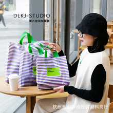 服装店塑料手提袋子加厚条纹装衣服购物袋批发高级女装礼品袋