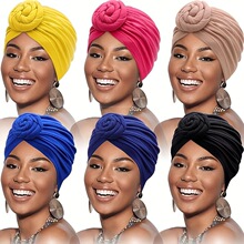 U 13691 Solid Color Knotted Headscarf ��ɫ���ͷ�� �羳