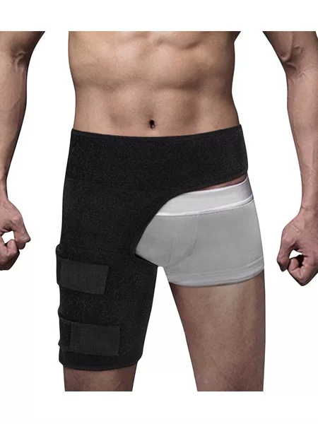 Men's and women's sports leggings with fitness sweat protection belt leg protection cover anti-strain protective gear belly protection thigh hook belt knee protection