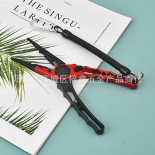 Multi-functional pliers Aluminum alloy fishing pliers Luya pliers bait open loop hook hook cut fishing line fishing tool outdoor