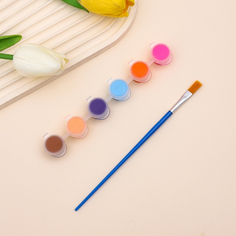 メーカーは子供用アクリルペイント12色6結合学生アート絵画着色石膏人形ペイントストリップを供給しています|undefined