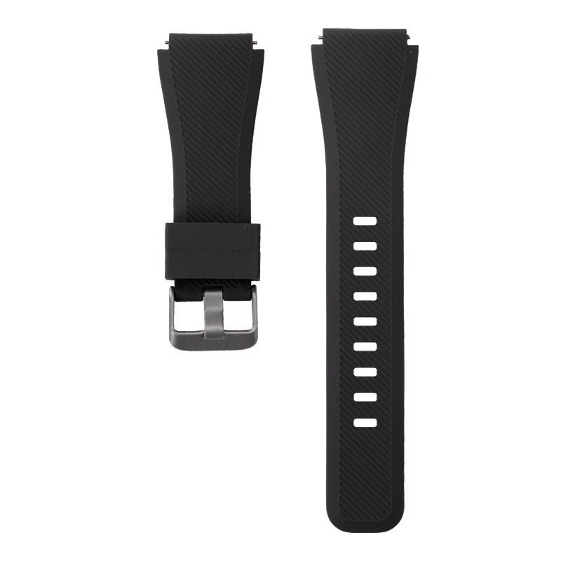 Compatible with Samsung S3 twill silicone strap 20/22mm, quick-release lugs, official same single-color silicone strap from Huawei undefined