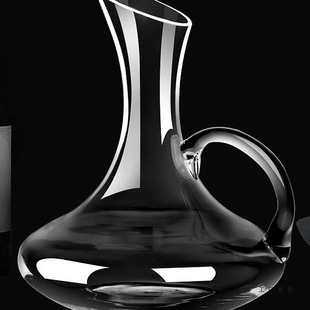 Decanter Crystal Glass with Handle Decanter Lead-Free Red Wine Divider Red Wine Jug Red Wine Bottle Household European Style