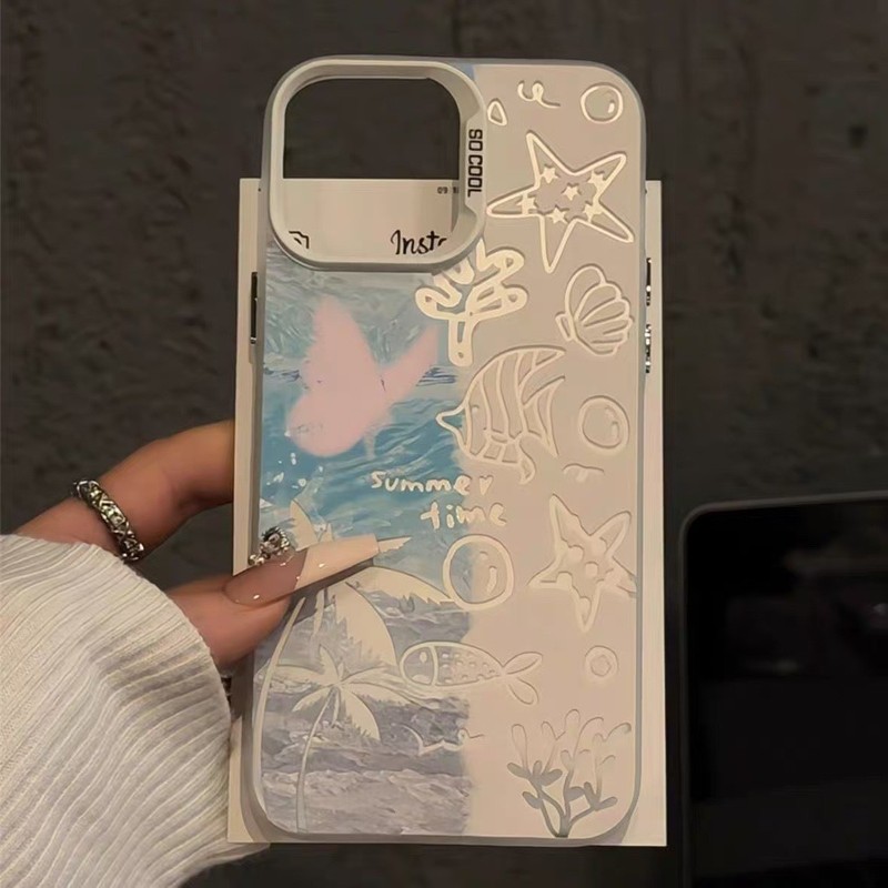 海洋生物适用苹果15Promax手机壳iPhone16可爱14创意13新款12少女|undefined