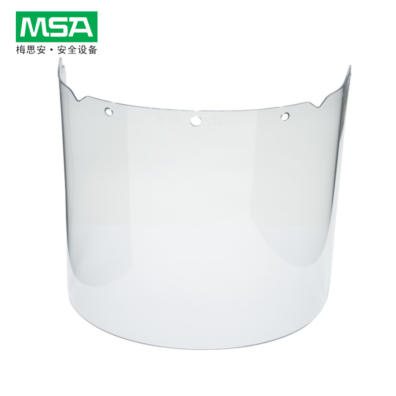MSA/梅思安 10115855 透明防化面屏配安全帽式防冲击飞溅物防刮擦