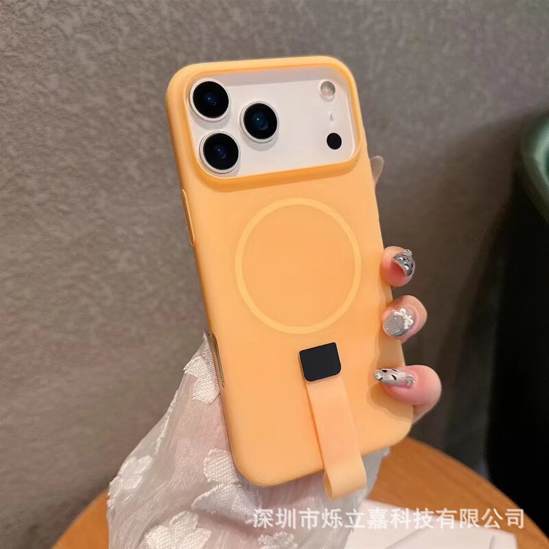 适用iphone17果冻糖果小尾巴磁吸手机壳苹果16PROMAX一体挂绳护套|undefined