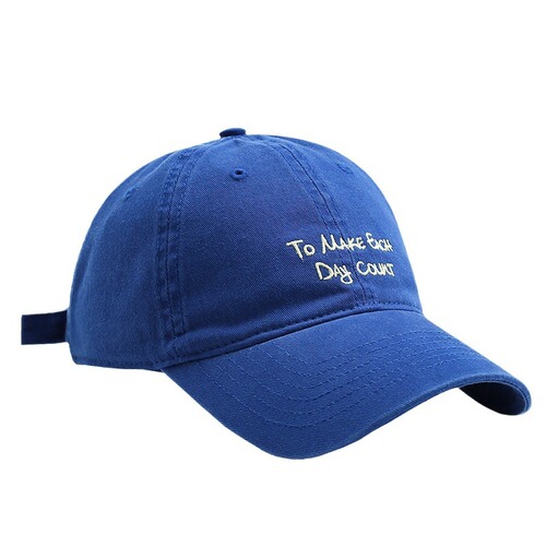 Street Fashion Ins Hat for Girls, Korean Version, Washed Letter Embroidered Soft Top Cap, Makes Face Look Smaller, Versatile Duckbill Hat