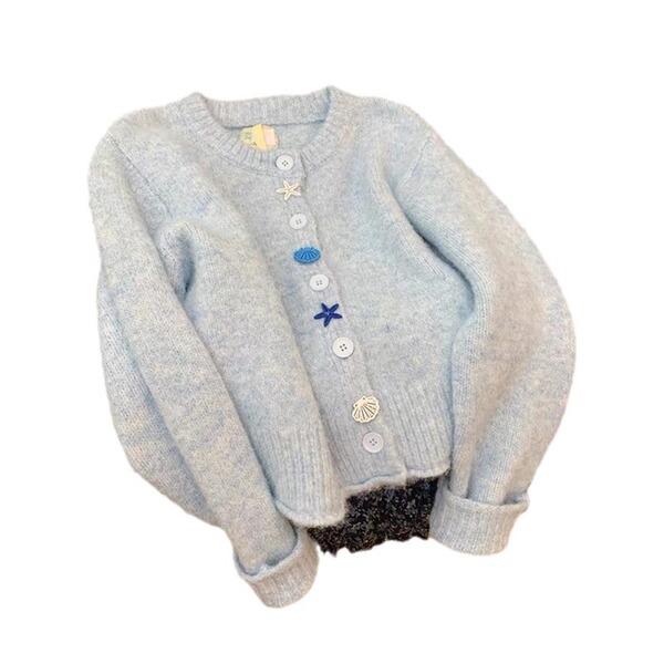 Cute blue spring sweater