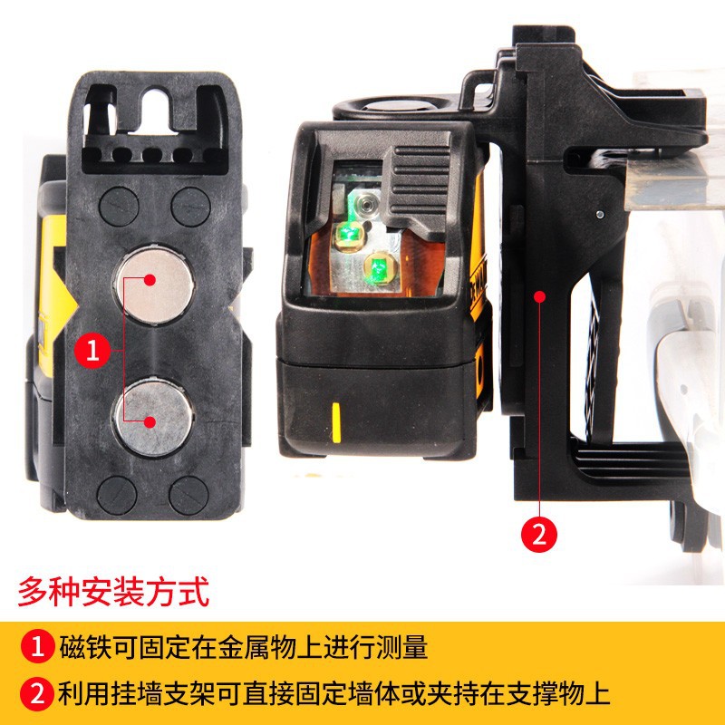 Mayorista DEWALT cruz láser verde de alta precisión lanzamiento de línea automático nivel de anping DW088CG