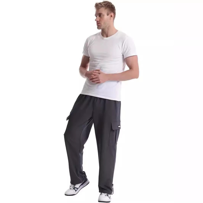 Cross-border burst sweatpants loose fit pants jogger men with pockets