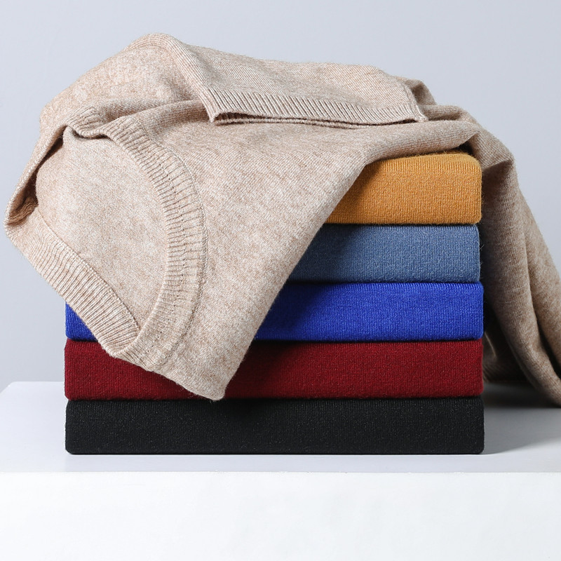 Summer Men's Short-Sleeved T-Shirt for Young and Middle-Aged People, Cross-Border Foreign Trade Knitted Sweater, Half-Sleeved Solid Color Round Neck Thin Knitted Sweater