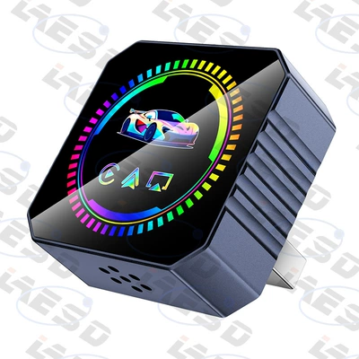 4-in-1 Car-Connected Smart Box: Simsiz CarPlay və Android Auto - q1bv-sapphire-blue-iridescent-ring-style-metal-glass-4-in-1-wireless-carplay-android-auto-adapter-apple-android-screen-mirroring-exclusively-for-overseas-markets