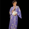 Kimono No. 7 comes with a simple girdle and fan (bow tie, inner outfit is photographed separately)