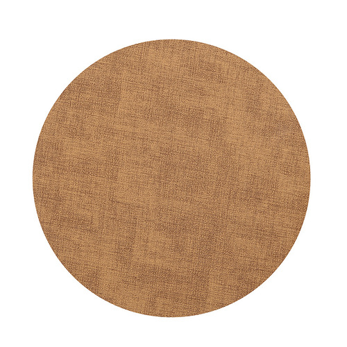 Japanese cloth pattern leather round table mat double-sided non-slip insulated place mat hotel home western food mat bowl mat