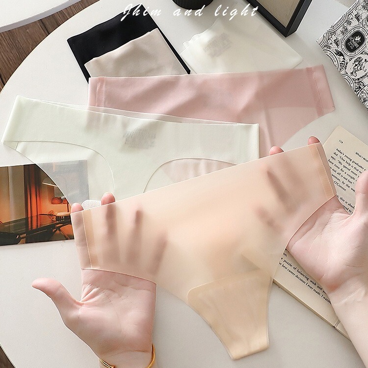 Sexy ultra-thin cool thong beautiful double thin belt sexy thong low waist bikini women's T-shaped underwear batch