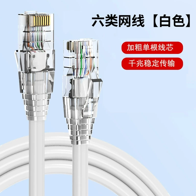 Категория 6 сетевой кабель CAT6 гигабитный домашний инженерный компьютерный широкополосный маршрутизатор 8-ядерная витая пара RJ45 гнездо