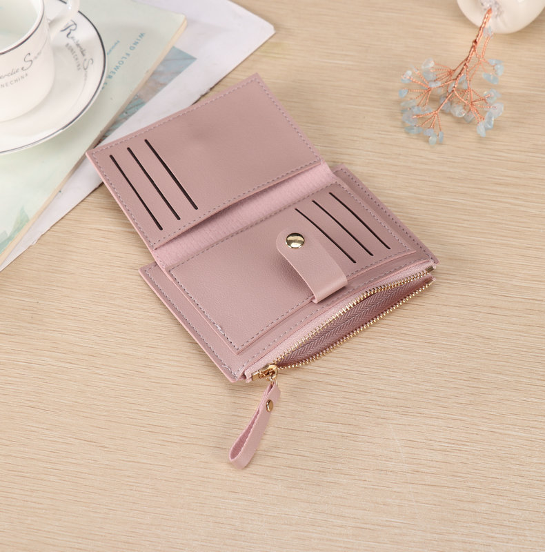 37g Weight Zipper, Buckle Closure Type Small Wallets Bags Type 1 Piece Quantity Daily Occasion Pu Leather Material Solid Color Pattern All Seasons Season Women's Gender Simple Style, Classic Style Style Square Shape Women's Solid Color Pu Leather Zipper Buckle Small Wallets 4