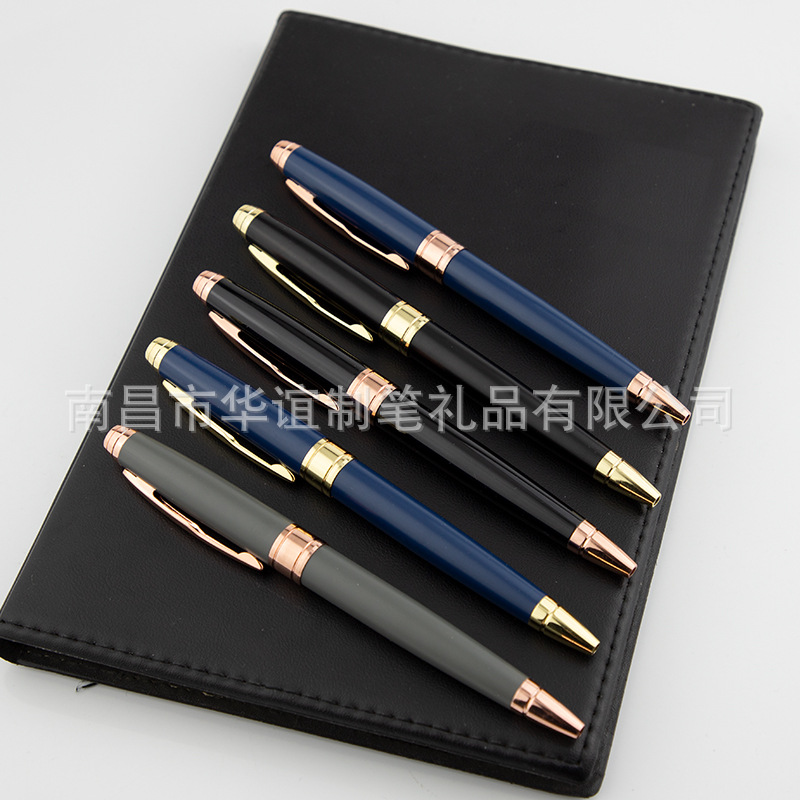 2024 nueva fábrica de bolígrafos metálicos en stock bolígrafos metálicos transfronterizos regalos comerciales pueden agregar logotipo