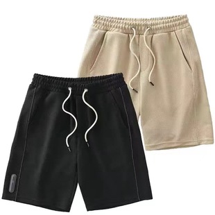 Waffe Shorts Men's Summer Running All-Match Hong Kong Style New Fashionable Breathable Sports Trendy Men's Straight Casual Comfortable
