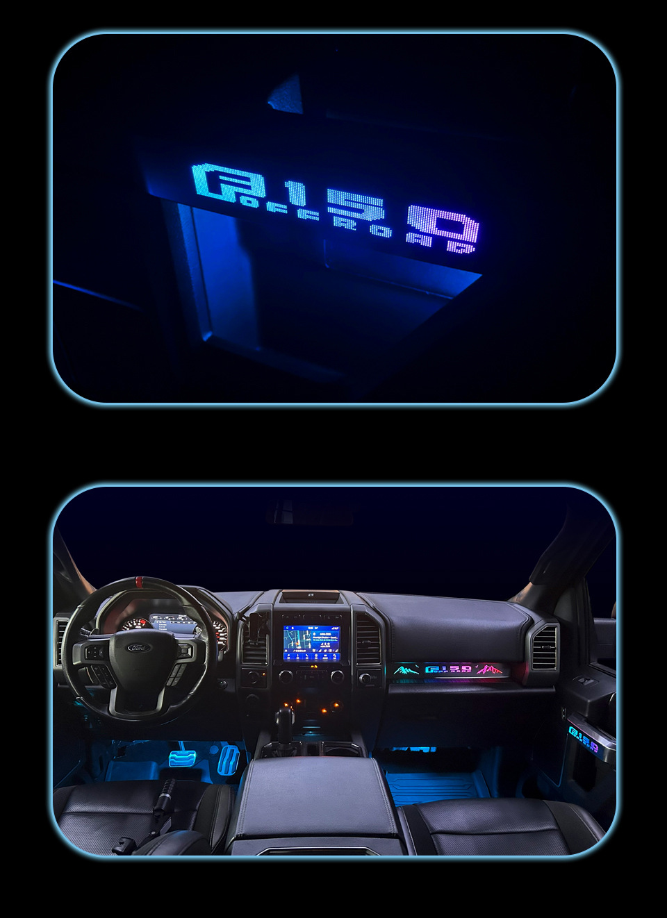 Car ambient light is suitable for Ford Raptor F150-2017-2019