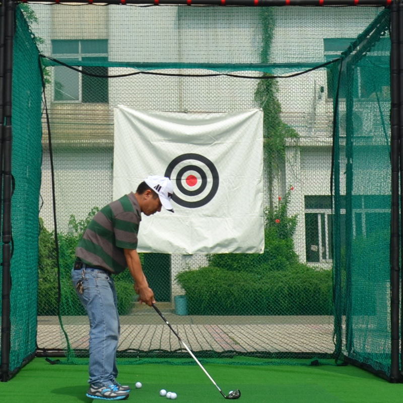 Qingzhou práctica de golf al aire libre huelga de golf jaula 3x3x3m entrenamiento de golf huelga Net