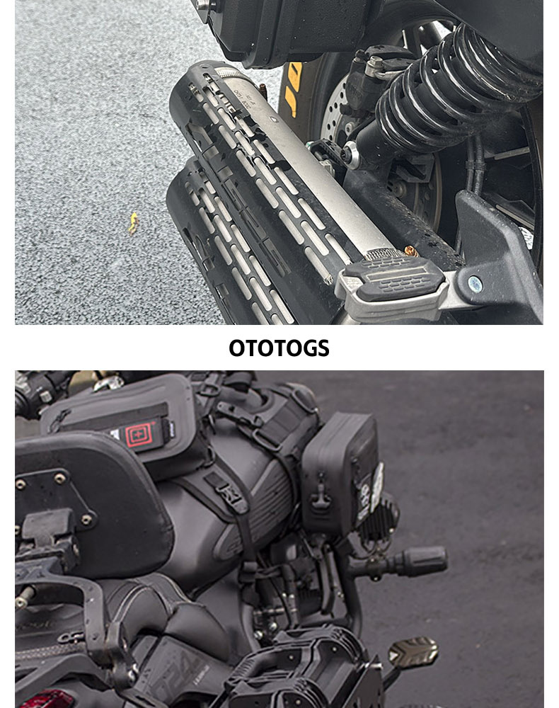 Suitable for Wuji Cu525 Motorcycle Modified Rear Rack Side Box Rack Tactical Hanging Plate Expansion Rack Rear Tail Rack Accessories