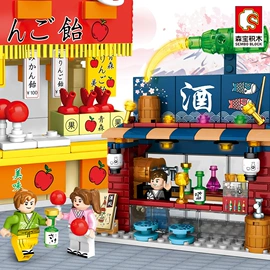 动植物仿真;积木类;手办模型