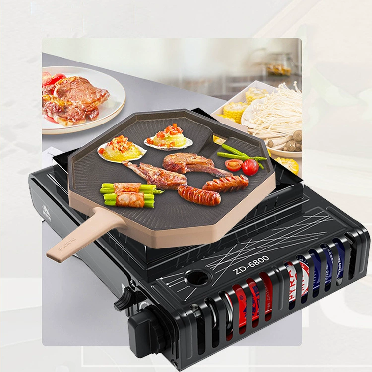 Завод оптом дикий кемпинг газовая печь портативная карта открытая кулинария карта магнитная плита