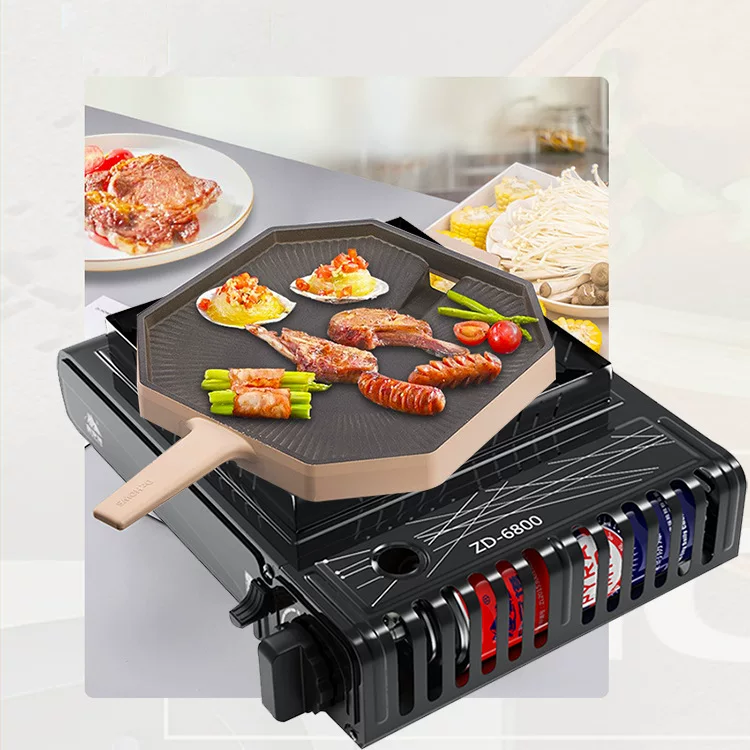 Завод оптом дикий кемпинг газовая печь портативная карта открытая кулинария карта магнитная плита