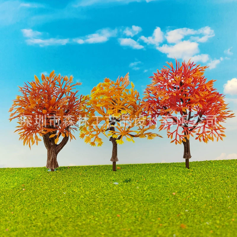 Песочница архитектурная модель дерева модель поезда мини микро-ландшафтный декор специальные гибридные пластиковые листовые деревья