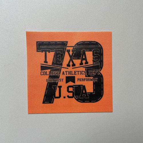 Medium-sized Printed Label Patch, Personalized Colorful Offset-Printed Sewing-style DIY Design with Digital & English Alphabet Letters — Fabric Label Decal