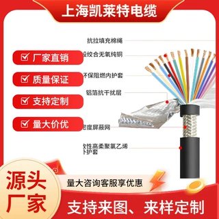 定制高速移动专用-耐弯折拖链电缆(屏蔽型) FLEX-800 CY 特种电缆